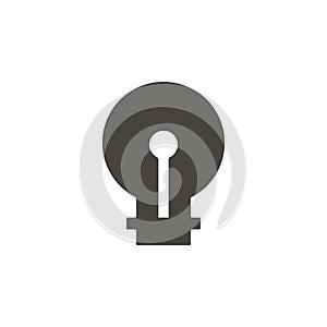 Light, bulb vector icon. Simple element illustrationLight, bulb vector icon. Material concept vector illustration