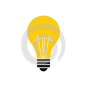 Light bulb Vector Illustration Logo Template Illustration Design. Vector EPS 10