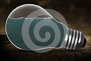 Light Bulb, Water, Environment, Environmentalism