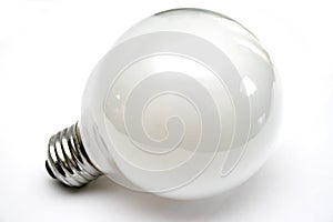 Light bulb at white background
