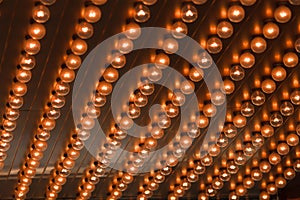 Light bulbs array photo