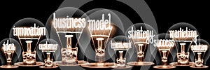 Light Bulbs with Business Model Concept