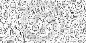 Light bulbs collection. Ecology Concept art. Symbol of creativity, innovation, inspiration, invention and idea. Hand