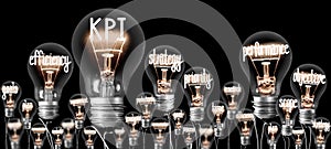 Light Bulbs with KPI, Performance Concept