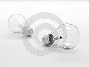 Light Bulbs with depth of field photo