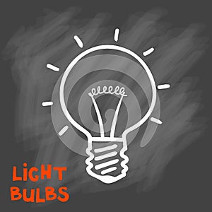 Light bulbs icon. Concept of big ideas inspiration, innovation,