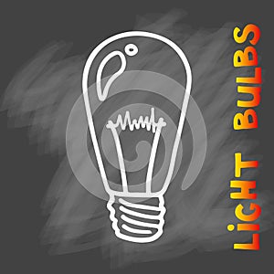 Light bulbs icon. Concept of big ideas inspiration, innovation,