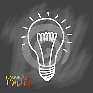 Light bulbs icon. Concept of big ideas inspiration, innovation,