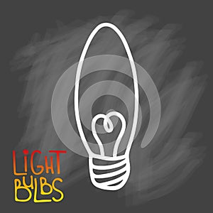 Light bulbs icon. Concept of big ideas inspiration, innovation,