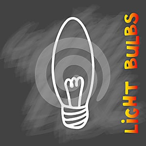 Light bulbs icon. Concept of big ideas inspiration, innovation,