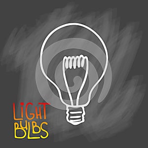 Light bulbs icon. Concept of big ideas inspiration, innovation,