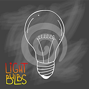 Light bulbs icon. Concept of big ideas inspiration, innovation,