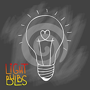 Light bulbs icon. Concept of big ideas inspiration, innovation,