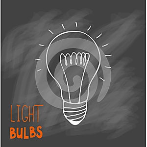 Light bulbs icon. Concept of big ideas inspiration, innovation,