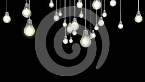 Light Bulbs and Ideas and concept Art