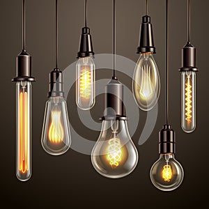 Light Bulbs Realistic Set