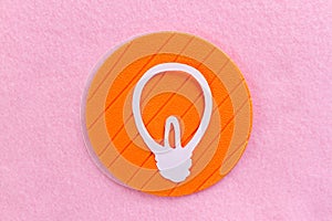 light buld made of paper