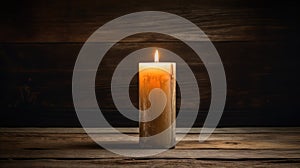 light candle in dark