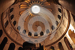 Light in the Church of Holy Sepulcher