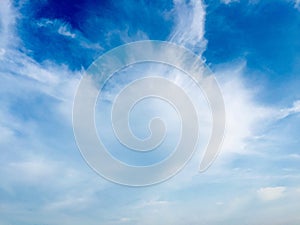 Light Clouds in Blue Sky in Thailand
