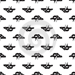 Light clouds pattern seamless vector