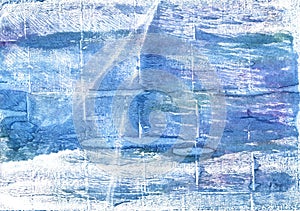 Light cobalt blue abstract watercolor background
