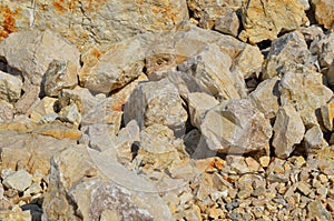 Light color rocks, stones