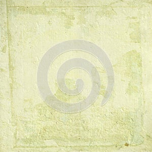 Light cream handmade paper with grunge frame