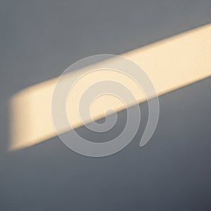 Light creates a geometric shadow pattern