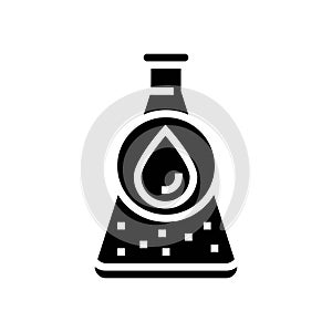 light crude oil glyph icon vector illustration