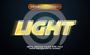 light 3d text effect premium vectors