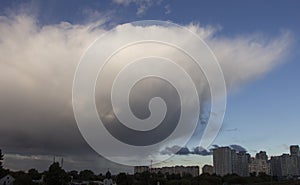 Light in the Dark and Dramatic Storm Clouds background