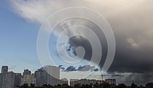 Light in the Dark and Dramatic Storm Clouds background