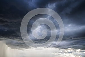 Light in the Dark and Dramatic Storm Clouds background