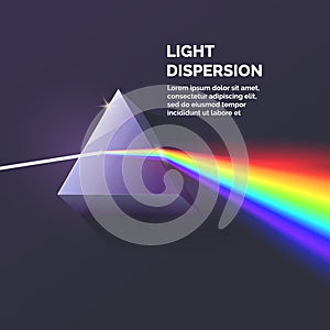 Light dispersion illustration photo