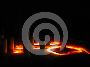 Light drawings experiment