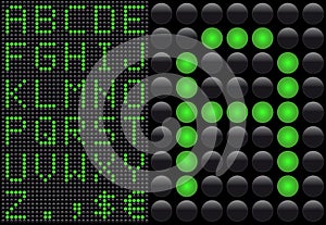 Light emitting diode - info panel