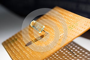 Light emitting diode on PCB photo