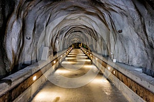 The Light at the End of long underground brick tunnel