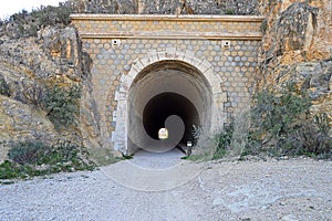 Railway Tunnel -Steam Train Disused Mountain Gorge