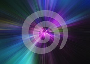 Light explosion star with glowing particles and lines. Beautiful abstract rays background