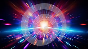 light explosion vibrant color abstract background by Generative AI