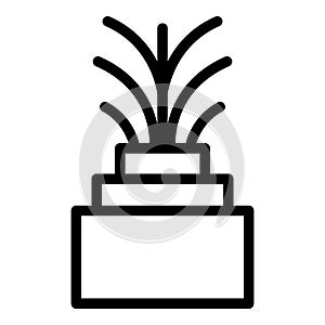 Light fiber icon outline vector. Optic cable