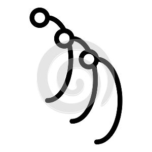 Light fiber optic icon outline vector. Internet cable