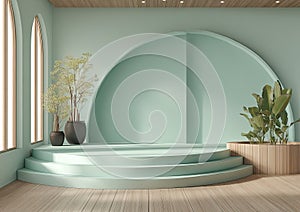 Serene Green Room Display