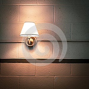 Light fixture on a wall