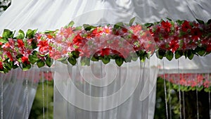 Light flower tent decorative wedding entourage