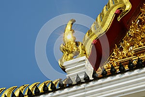 Light on gable apex