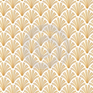 Light Gold Geometric Gatsby Art Deco Pattern Background Design