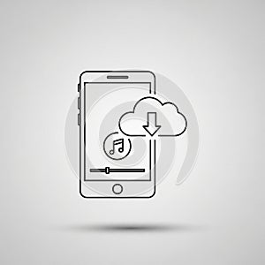 A light gray background, emphasizing modern digital technology and cloud